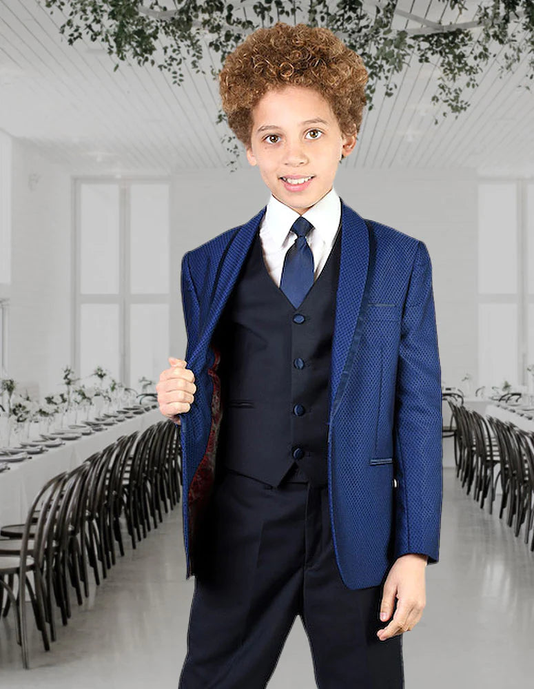Boy's Suit - Sapphire Blue