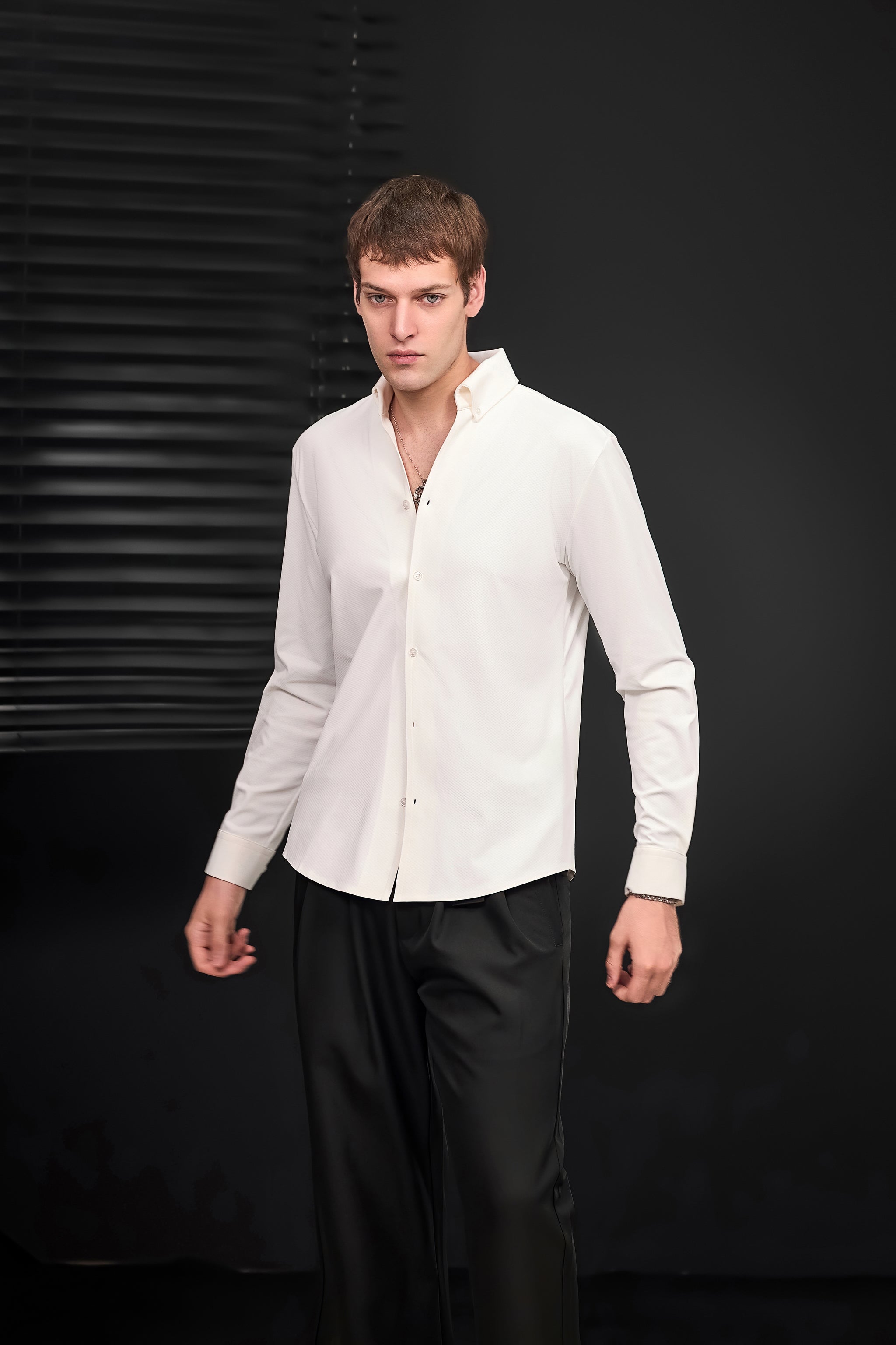 Wellington Side-Tab Trousers BLACK