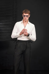 Wellington Side-Tab Trousers BLACK