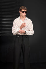 Haven Textured Long Sleeve Shirt WHITE