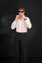 Haven Textured Long Sleeve Shirt WHITE