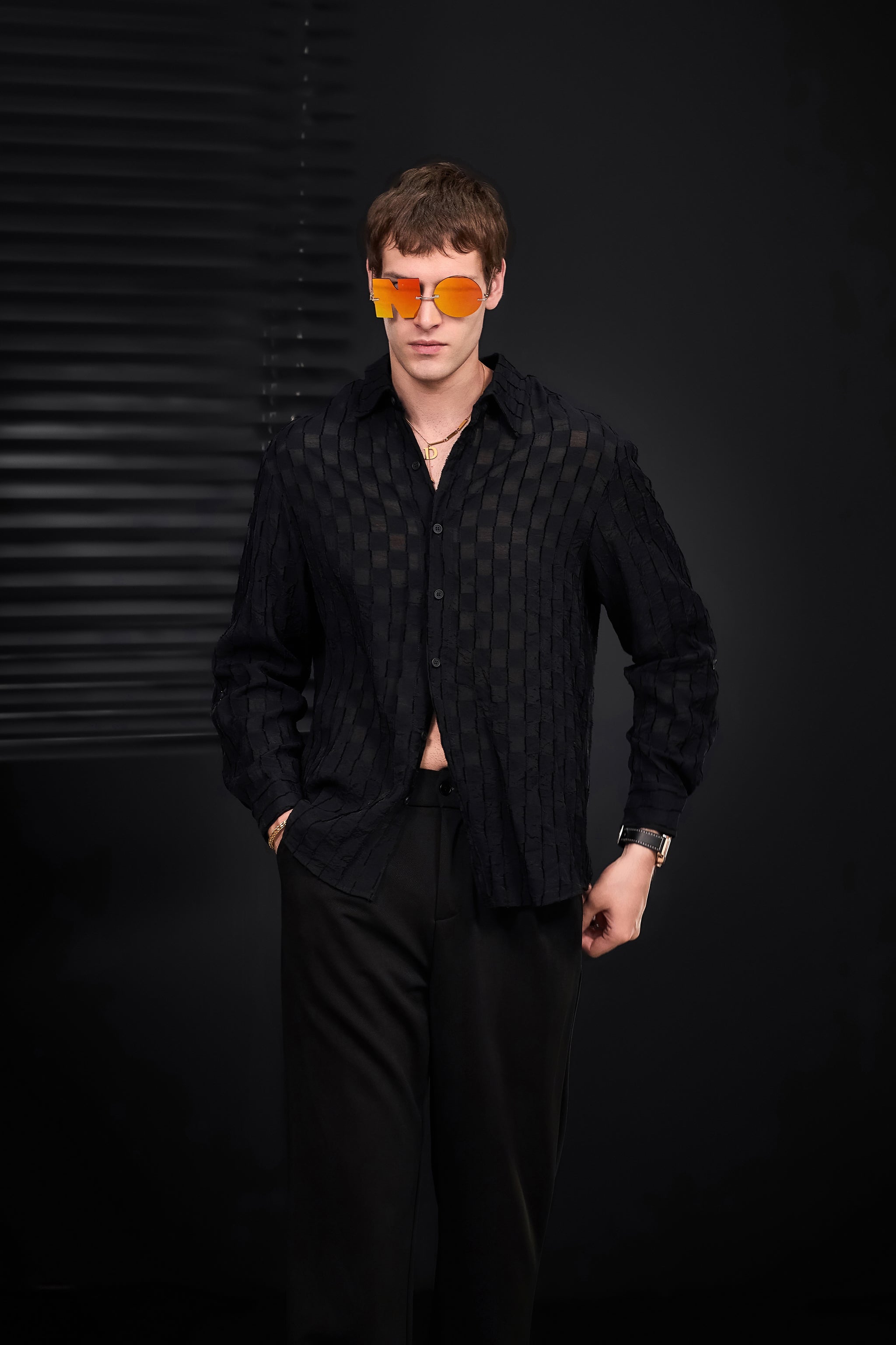 Solace Pleated Trousers BLACK