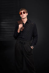 Solace Pleated Trousers BLACK