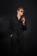 Solace Pleated Trousers BLACK