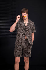 Arden Camp Collar Shirt GREY