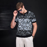 Pixel Fade Polo BLACK