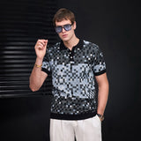 Pixel Fade Polo BLACK