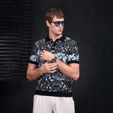 Pixel Fade Polo BLACK