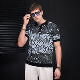 Pixel Fade Polo BLACK