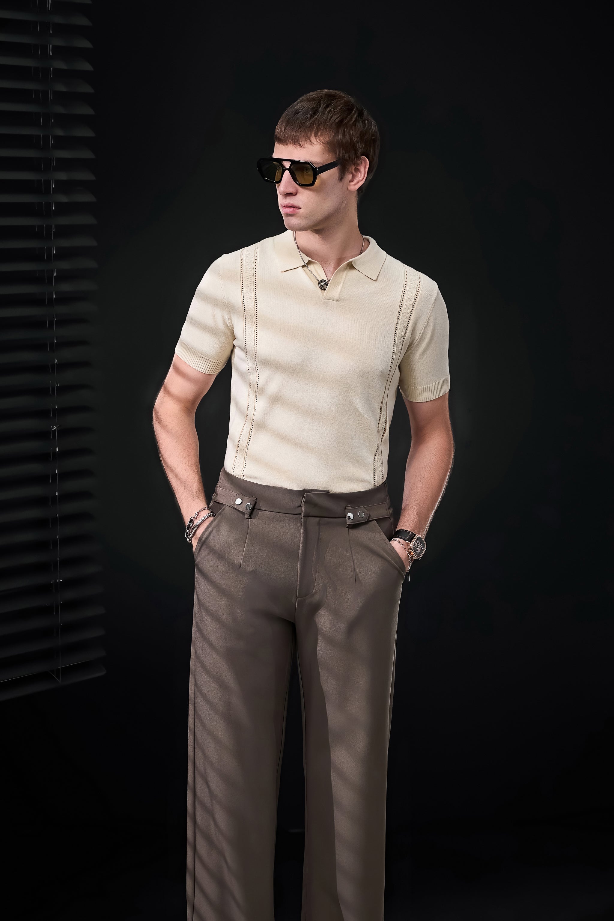 LuxeKnit Polo IVORY