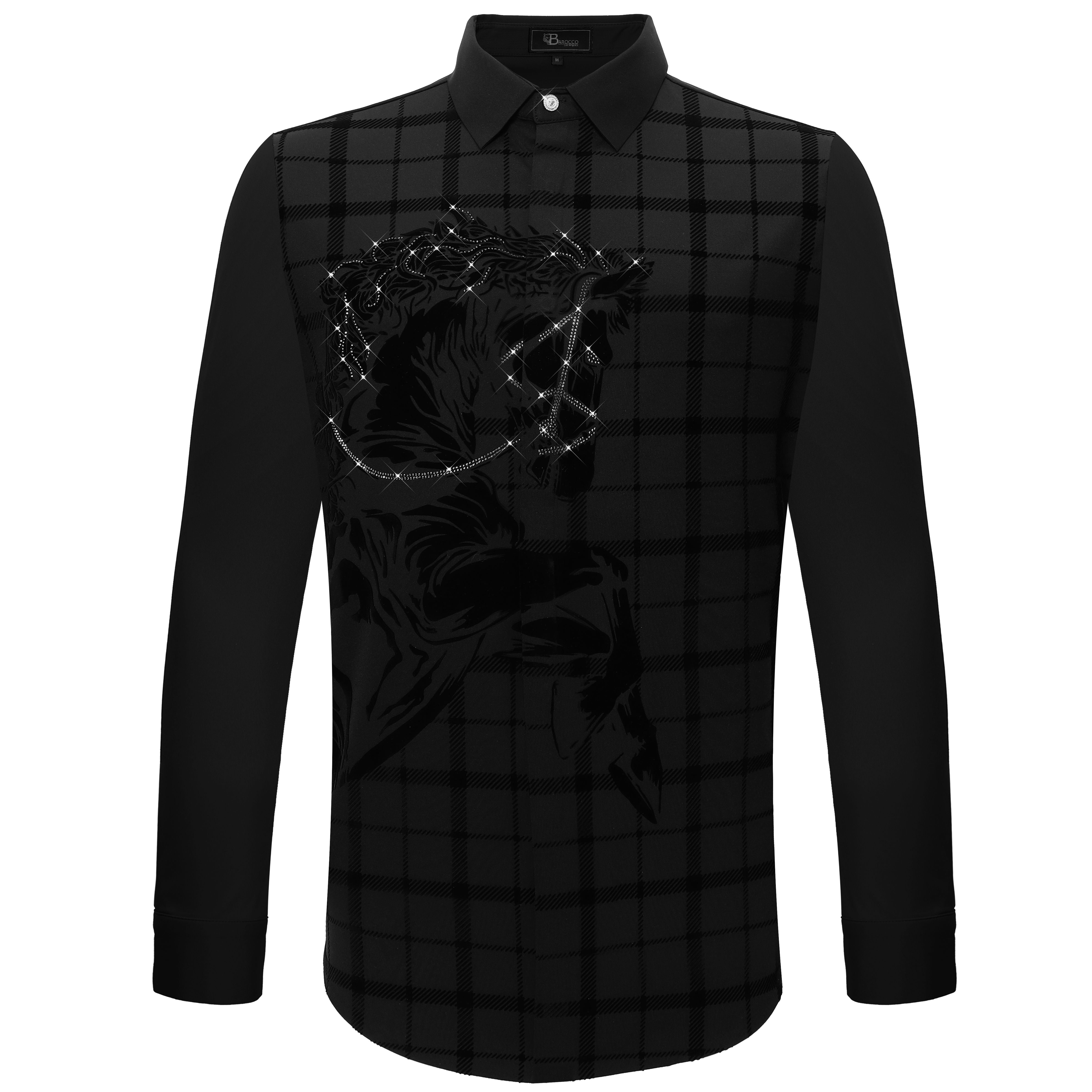 Bronco Edge Button-Up Shirt BLACK