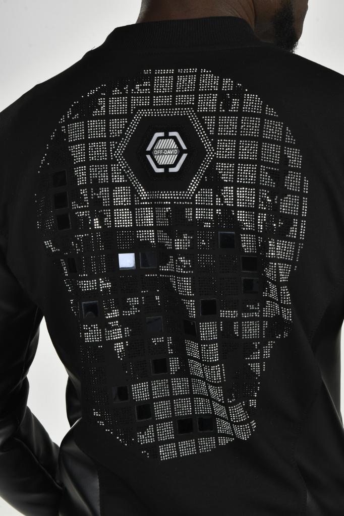 Men’s Gray Textured Short Fall Jacket – Slim Fit | David & Gerenzo | 20562