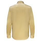 Barocco Luxe Satin Stretch Shirt CHAMPAGNE