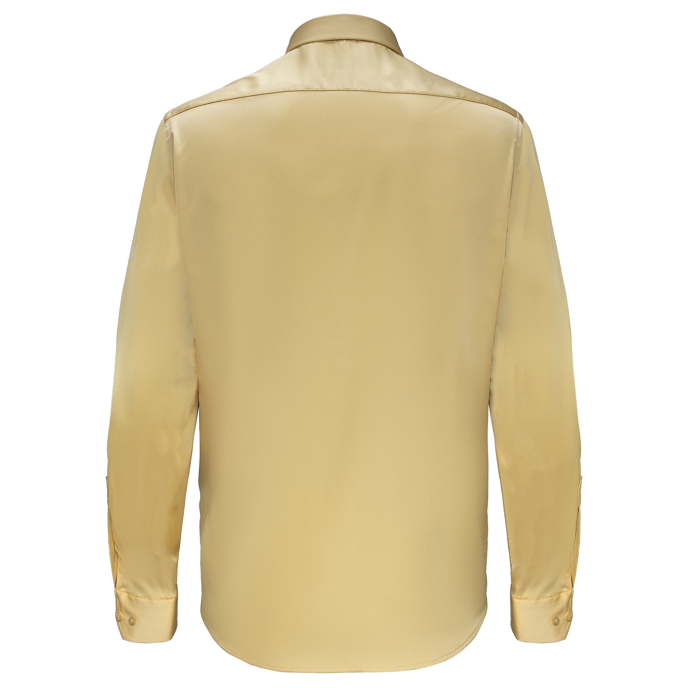 Barocco Luxe Satin Stretch Shirt CHAMPAGNE