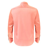 Barocco Luxe Satin Stretch Shirt PEACH