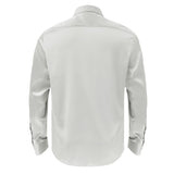 Barocco Luxe Satin Stretch Shirt SILVER
