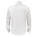 Barocco Luxe Satin Stretch Shirt WHITE