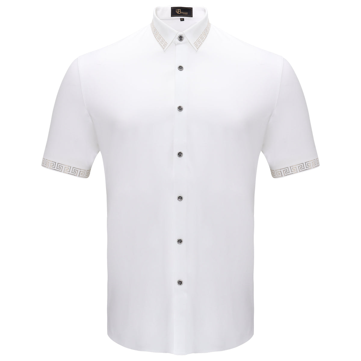 Barocco Risky Business Men's Shirt - White/Gold