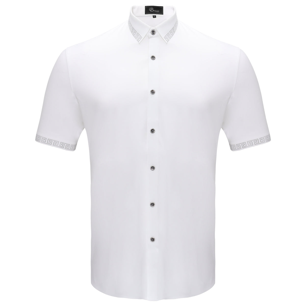 Barocco Risky Business Men's Shirt - White/Silver