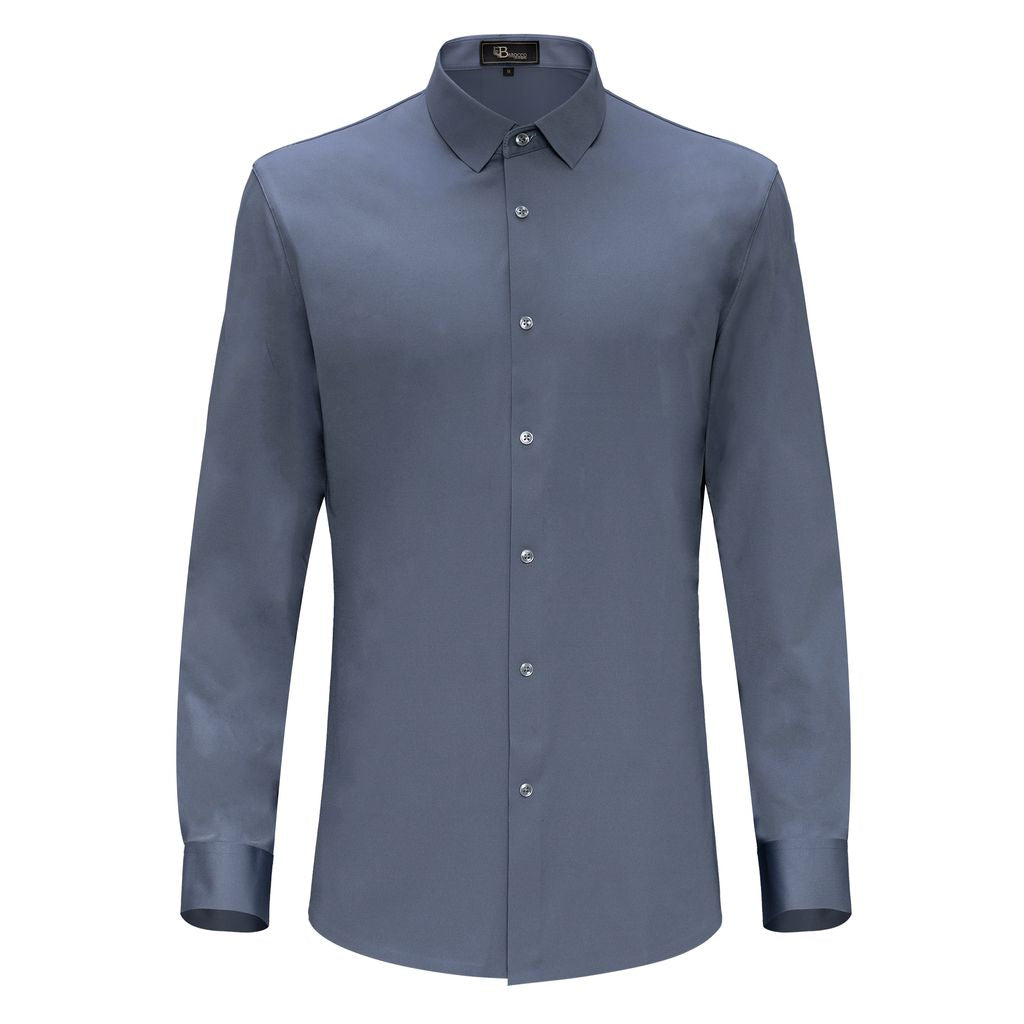 Zen Appeal Long Sleeves Button Down Shirts | B315 Dark Blue