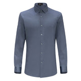 Zen Appeal Long Sleeves Button Down Shirts | B315 Dark Blue