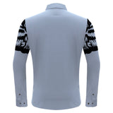 Tiger's Wrath Button-Up Shirt SKY/BLUE GUN | B316
