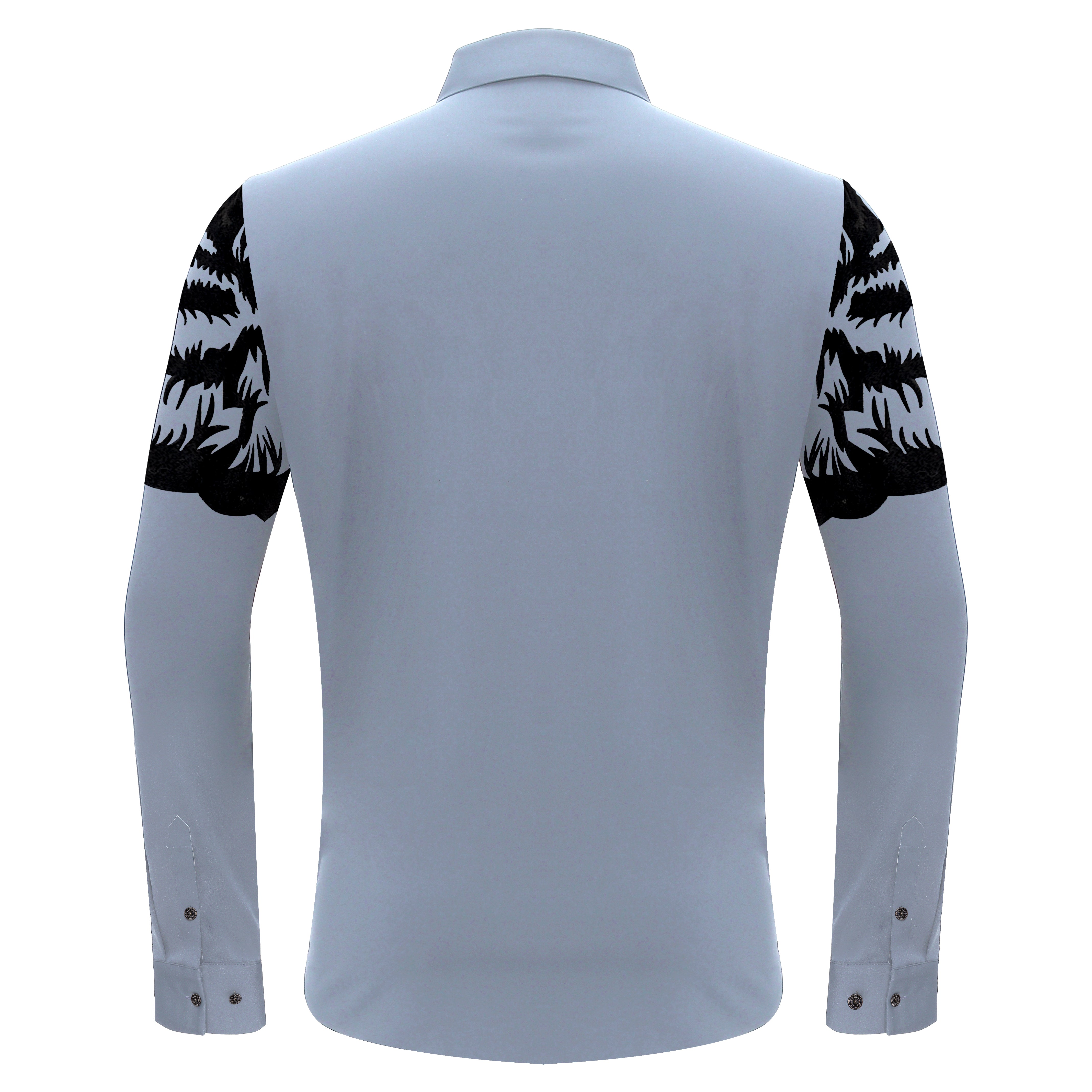 Tiger's Wrath Button-Up Shirt SKY/BLUE GUN | B316