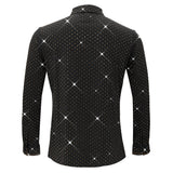 Barocco Downtown Nights Men's 4-Way Stretch Shirt - Black/Gold