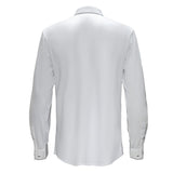Barocco Imperial Essence Men's 4-Way Stretch Shirt - White/Silver