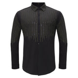 Crystal Classic Button-Up Shirt BLACK/GOLD