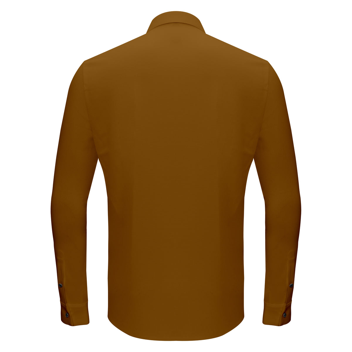 Barocco Silver Sophistication Men's Button-Up Shirt - Khaki
