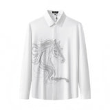 Stallion Embellished LS Shirt WHITE