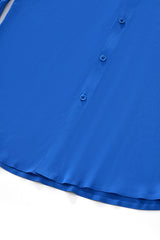 SIGNATURE SATIN STITCHLESS LS Shirt FRENCH BLUE