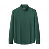 SIGNITURE SATIN STITCHLESS LS Shirt FOREST GREEN