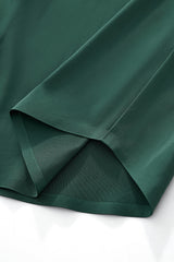 SIGNITURE SATIN STITCHLESS LS Shirt FOREST GREEN