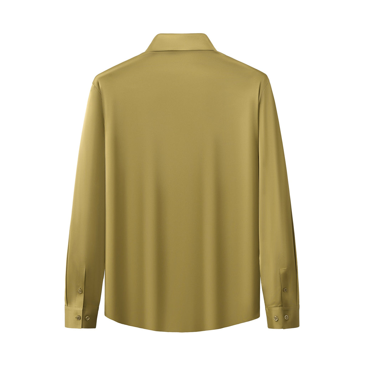 SIGNATURE SATIN STITCHLESS LS Shirt OLIVE