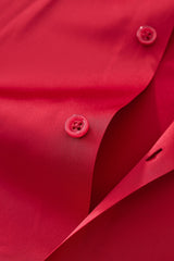 SIGNITURE SATIN STITCHLESS LS Shirt RED