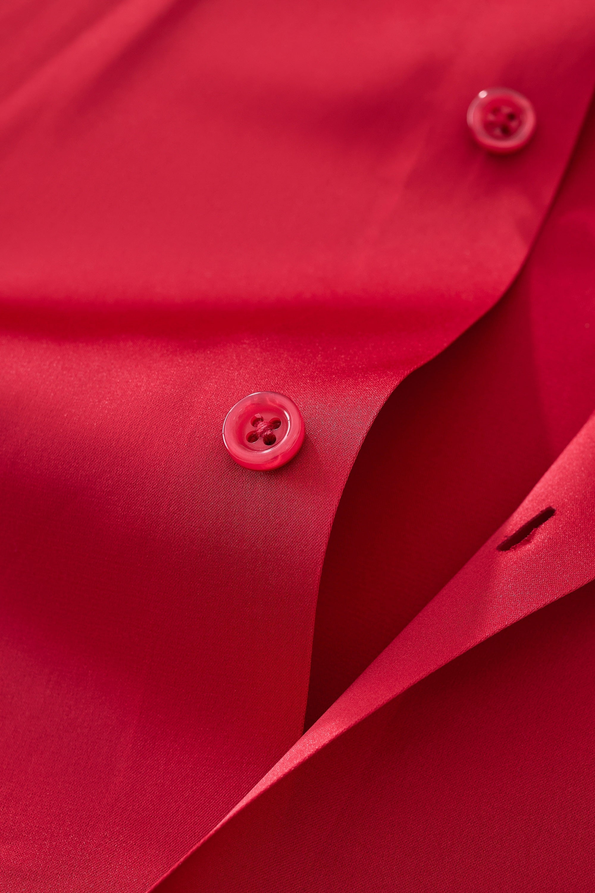 SIGNITURE SATIN STITCHLESS LS Shirt RED