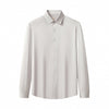 SIGNATURE SATIN STITCHLESS LS Shirt SILVER