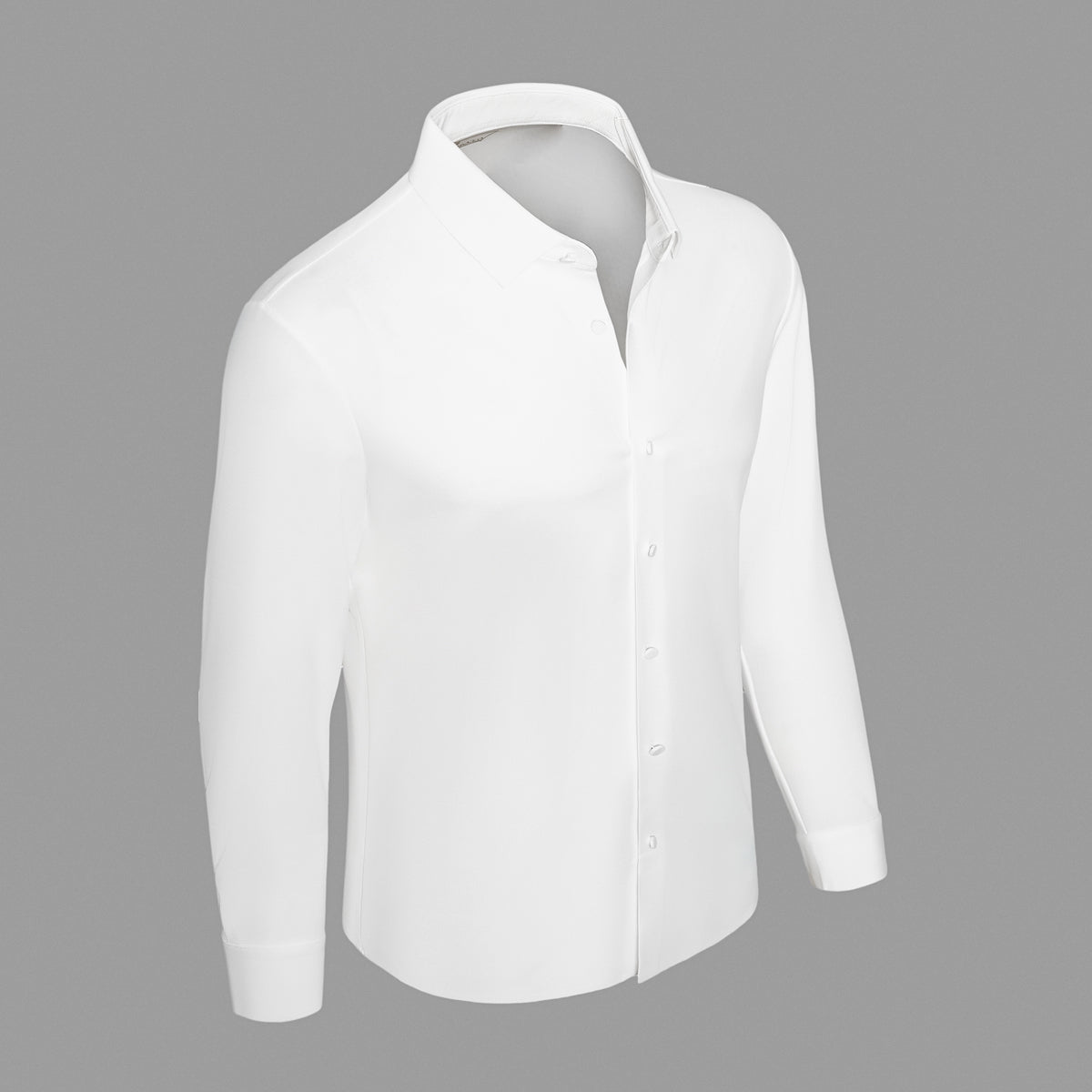 Barocco TechFlex Stitchless Men's Long Sleeve Shirt - White