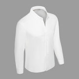 Barocco TechFlex Stitchless Men's Long Sleeve Shirt - White