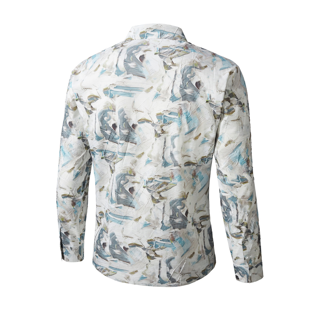 Barocco DriftPrint Performance Men's Long Sleeve Shirt - Multi