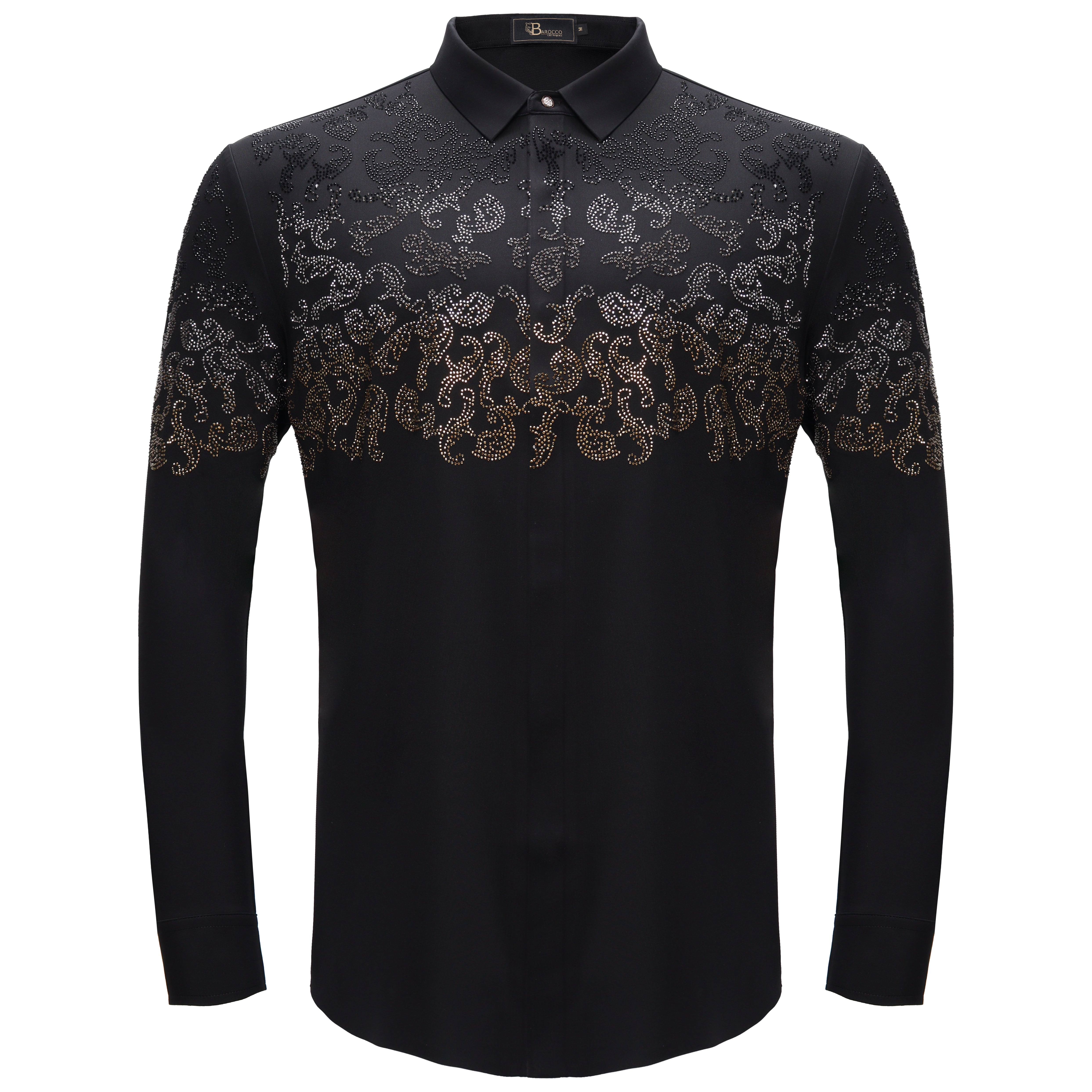 Nightfall Crest Shirt BLACK/GUN GOLD