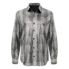 Bright Affluence Button-Up Shirt SILVER