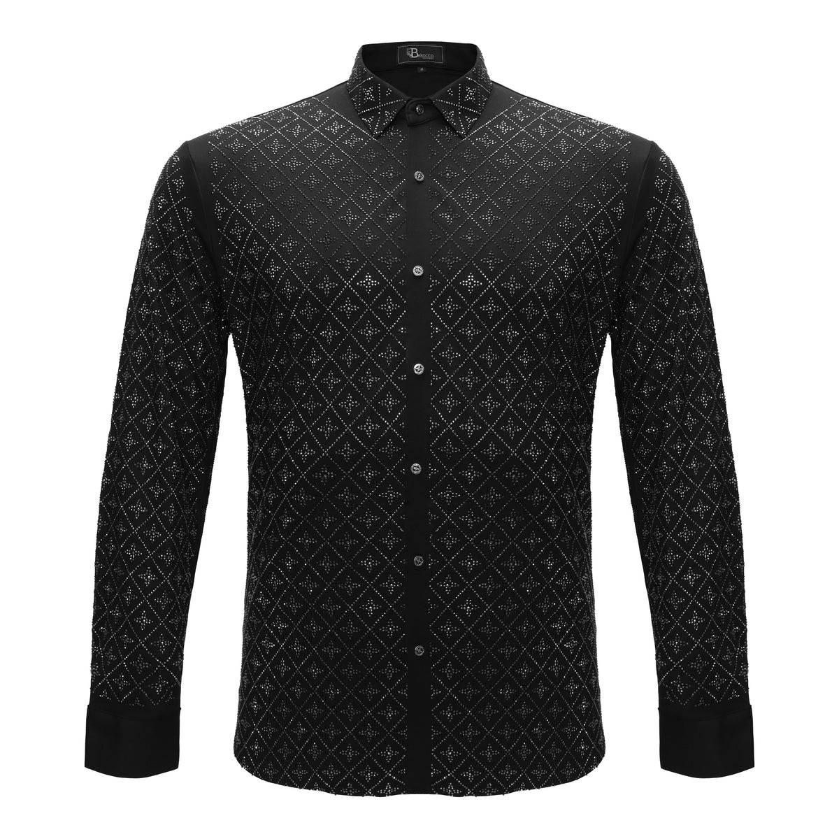 Sharp Armor Button-Up Shirt BLACK/SILVER