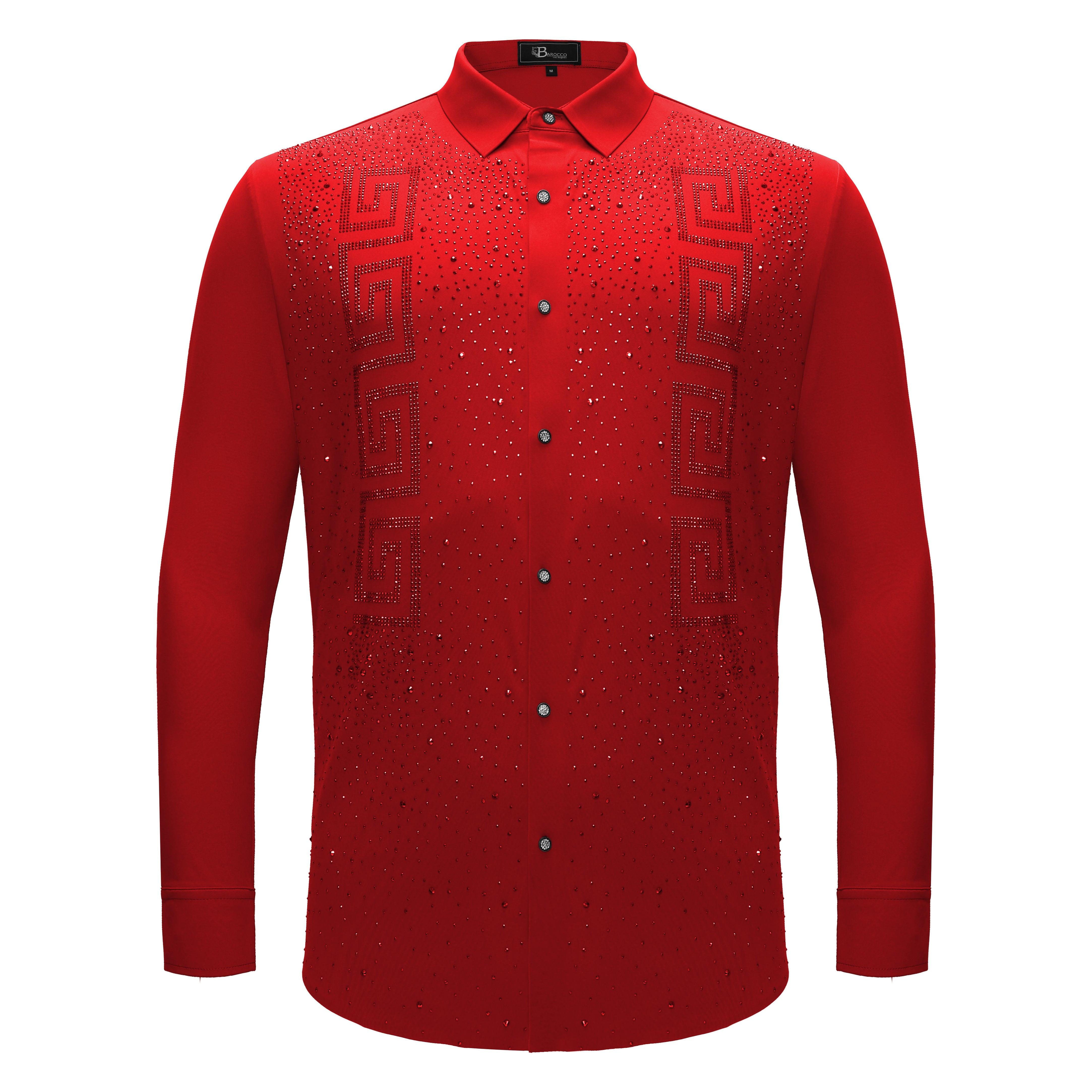 Prime Valor Button-Up Shirt RED/RED