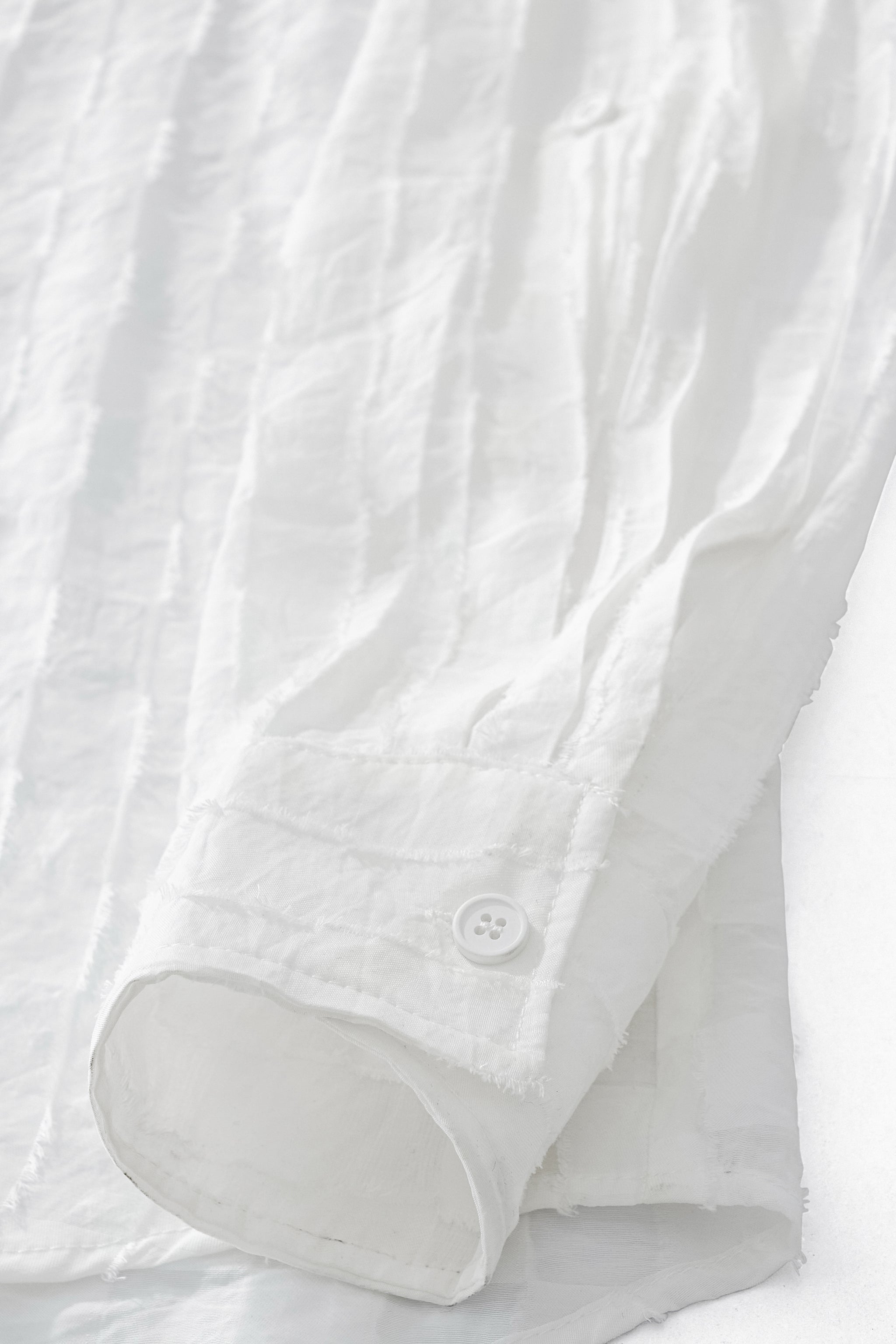 Haven Textured Long Sleeve Shirt WHITE