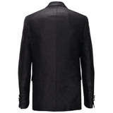 Men’s Elegant Black Textured Blazer BLACK