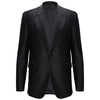 Men’s Elegant Black Textured Blazer BLACK