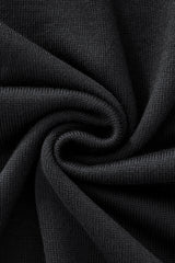 Axis Contrast Stitch Knit LS BLACK